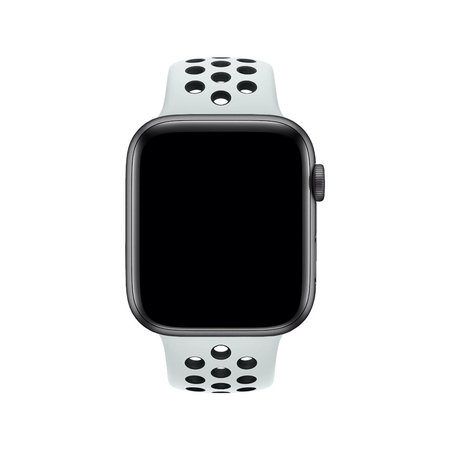 FixPremium - Bracelet sport en silicone pour Apple Watch (42, 44, 45 et 49 mm), blanc