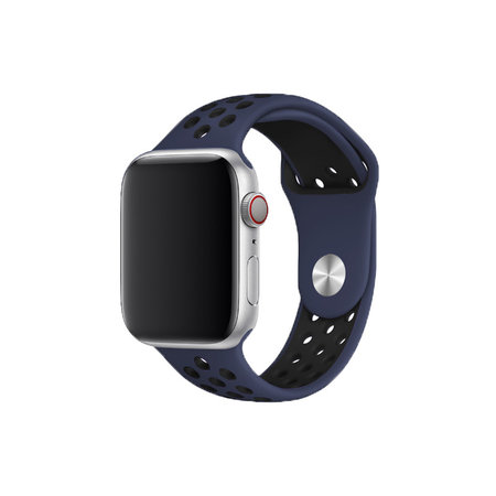 FixPremium - Bracelet sport en silicone pour Apple Watch (42, 44, 45 et 49 mm), bleu