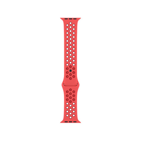 FixPremium - Bracelet Sport en Silicone pour Apple Watch (42, 44, 45 et 49 mm), rouge