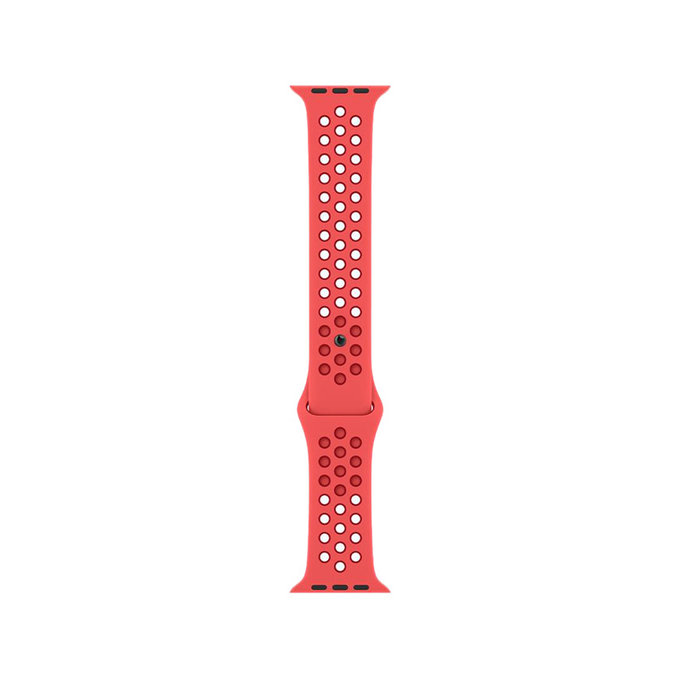 FixPremium - Bracelet Sport en Silicone pour Apple Watch (42, 44, 45 et 49 mm), rouge