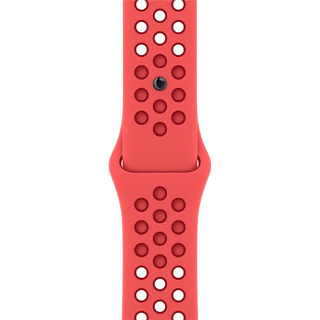 FixPremium - Bracelet Sport en Silicone pour Apple Watch (42, 44, 45 et 49 mm), rouge