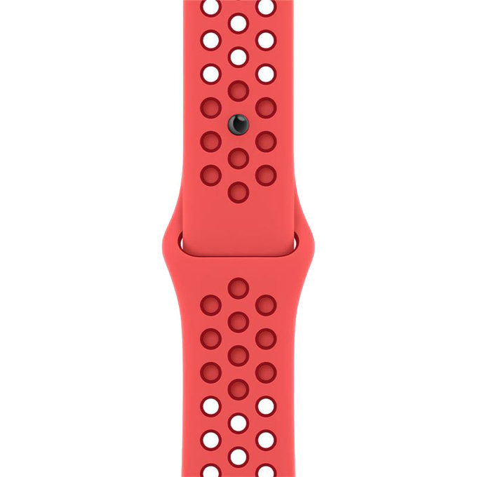 FixPremium - Bracelet Sport en Silicone pour Apple Watch (42, 44, 45 et 49 mm), rouge