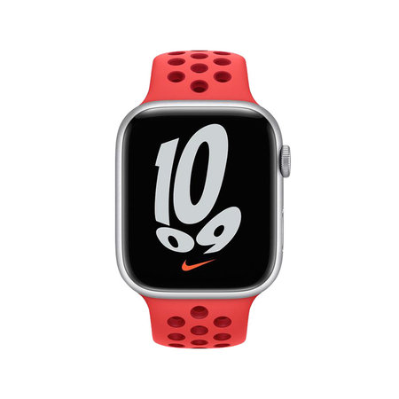 FixPremium - Bracelet Sport en Silicone pour Apple Watch (42, 44, 45 et 49 mm), rouge