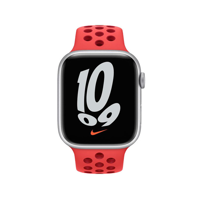 FixPremium - Bracelet Sport en Silicone pour Apple Watch (42, 44, 45 et 49 mm), rouge