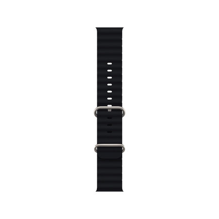 FixPremium - Bracelet Ocean Loop pour Apple Watch (42, 44, 45 et 49 mm), noir