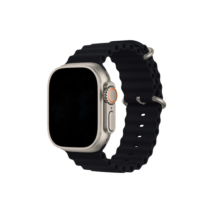 FixPremium - Bracelet Ocean Loop pour Apple Watch (38, 40 et 41 mm), noir