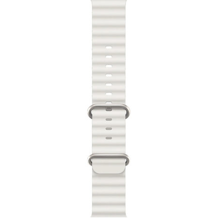 FixPremium - Bracelet Ocean Loop pour Apple Watch (42, 44, 45 et 49 mm), blanc