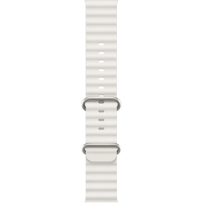 FixPremium - Bracelet Ocean Loop pour Apple Watch (42, 44, 45 et 49 mm), blanc