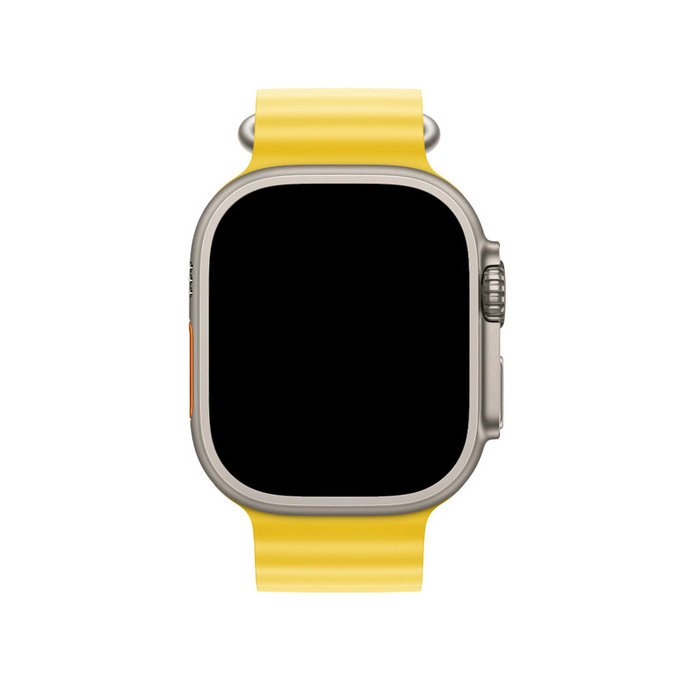 FixPremium - Bracelet Ocean Loop pour Apple Watch (42, 44, 45 et 49 mm), jaune