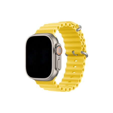 FixPremium - Bracelet Ocean Loop pour Apple Watch (42, 44, 45 et 49 mm), jaune