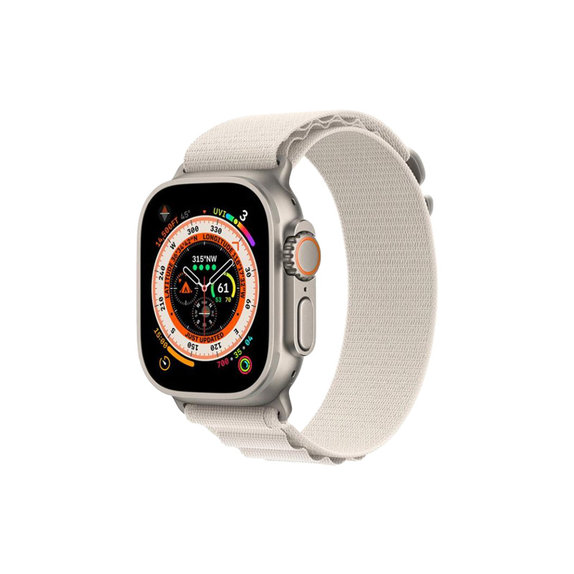 FixPremium - Bracelet Alpine Loop pour Apple Watch (42, 44, 45 et 49 mm), starlight
