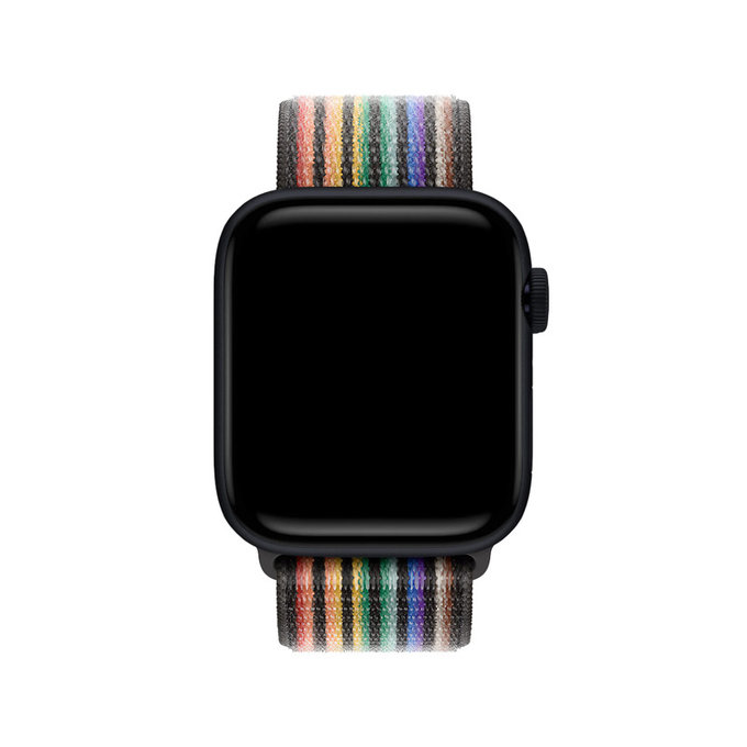 FixPremium - Bracelet en nylon pour Apple Watch (42, 44, 45 et 49 mm), fierté