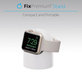 FixPremium - Support en silicone pour Apple Watch, noir