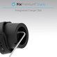 FixPremium - Support en silicone pour Apple Watch, noir