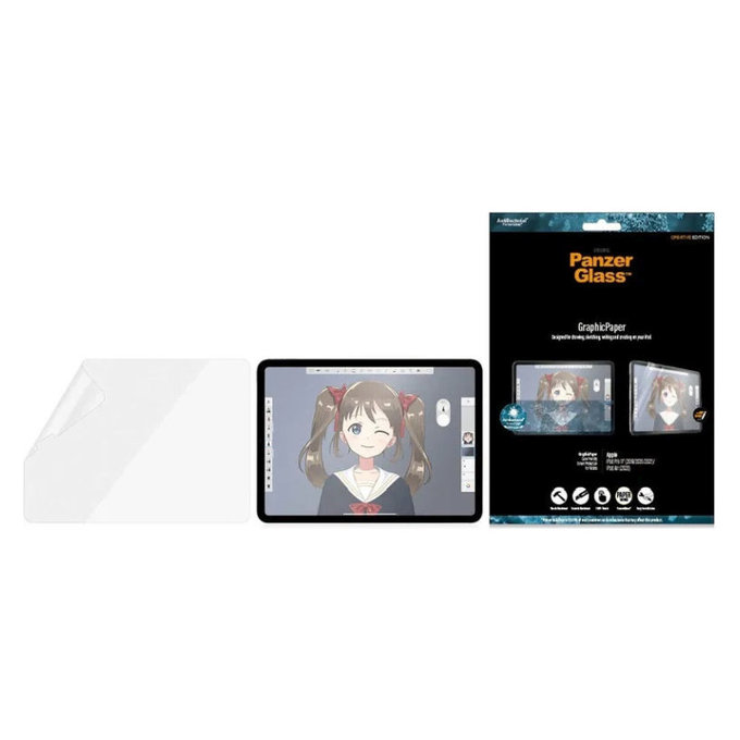 Film de protection GraphicPaper Case pour iPad (7th Gen 2019), transparent, PanzerGlass