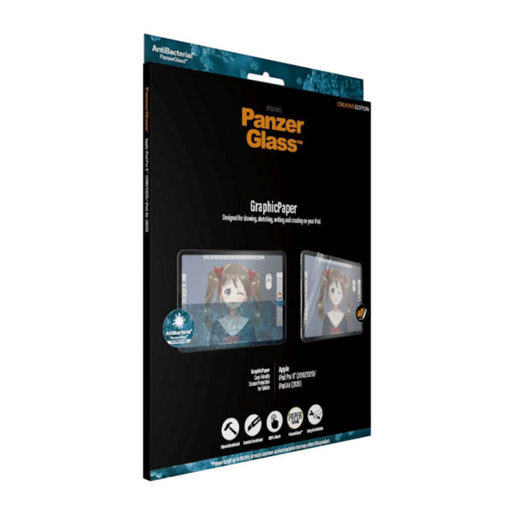 Film de protection GraphicPaper Case Friendly AB pour iPad Pro 11''/Air 10,9'', Transparent, PanzerGlass