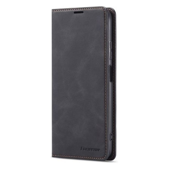 FixPremium - Étui Business Wallet pour iPhone 13 & 14, noir