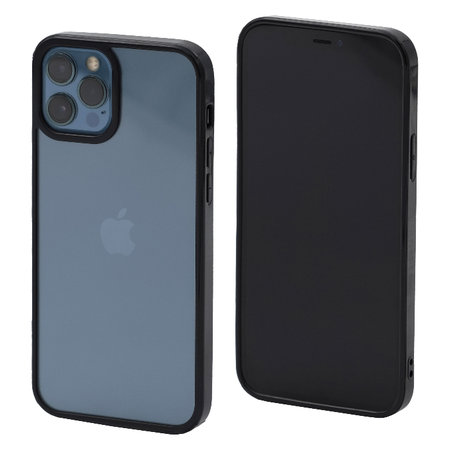 FixPremium - Coque Invisible pour iPhone 12 & 12 Pro, noir