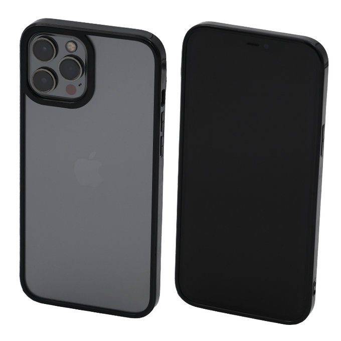 FixPremium - Coque Invisible pour iPhone 12 Pro Max, noir