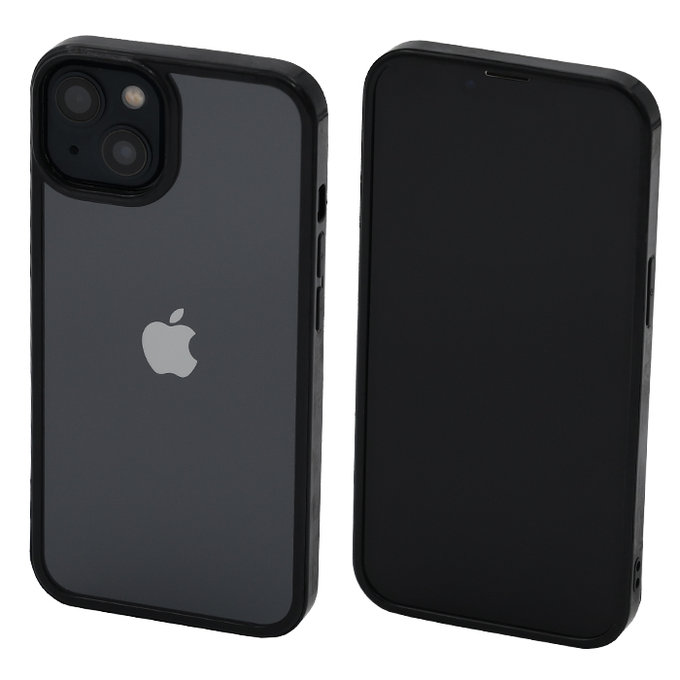 FixPremium - Coque Invisible pour iPhone 13 & 14, noir