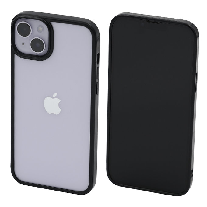 FixPremium - Coque Invisible pour iPhone 14 Plus, noir