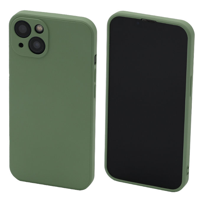 FixPremium - Coque en caoutchouc pour iPhone 13 & 14, vert