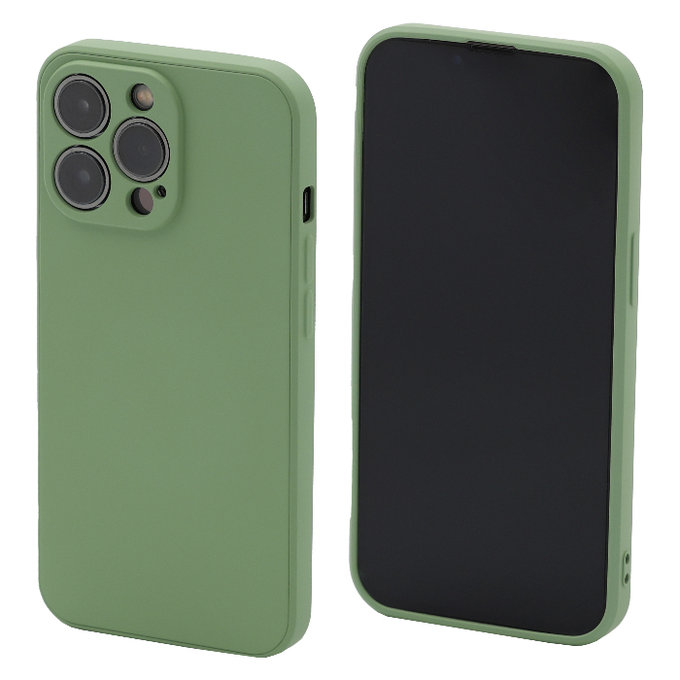 FixPremium - Coque en caoutchouc pour iPhone 13 Pro, vert
