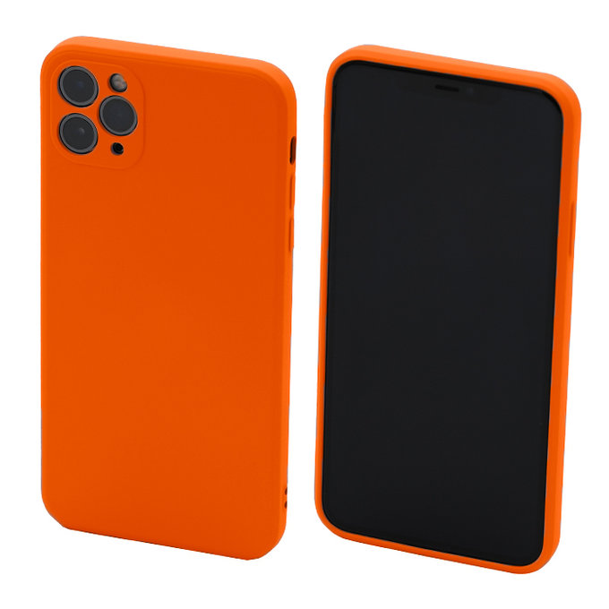FixPremium - Coque en caoutchouc pour iPhone 11 Pro Max, orange