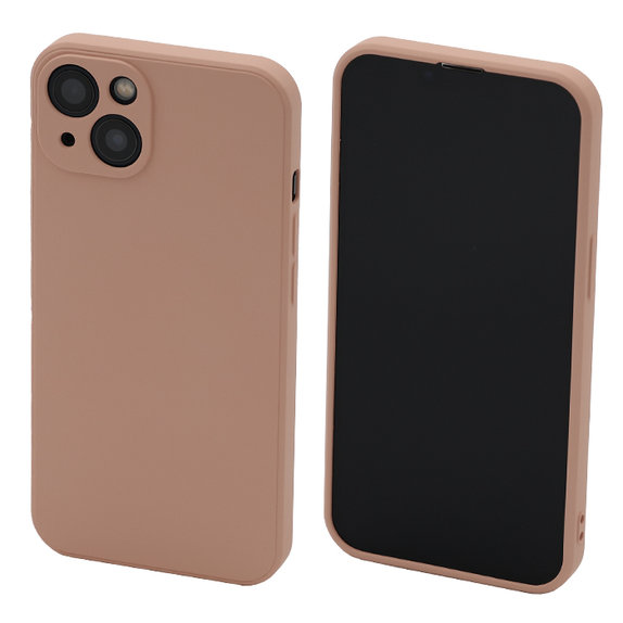 FixPremium - Coque en caoutchouc pour iPhone 13 & 14, orange