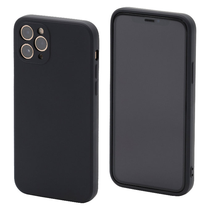 FixPremium - Coque en caoutchouc pour iPhone 11 Pro, noir