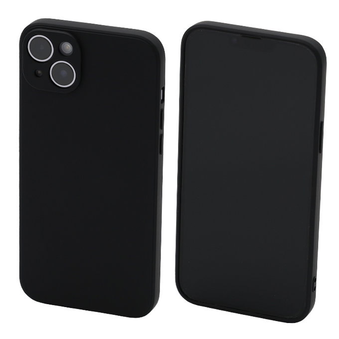 FixPremium - Coque en caoutchouc pour iPhone 14 Plus, noir