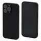 FixPremium - Coque en caoutchouc pour iPhone 14 Pro, noir