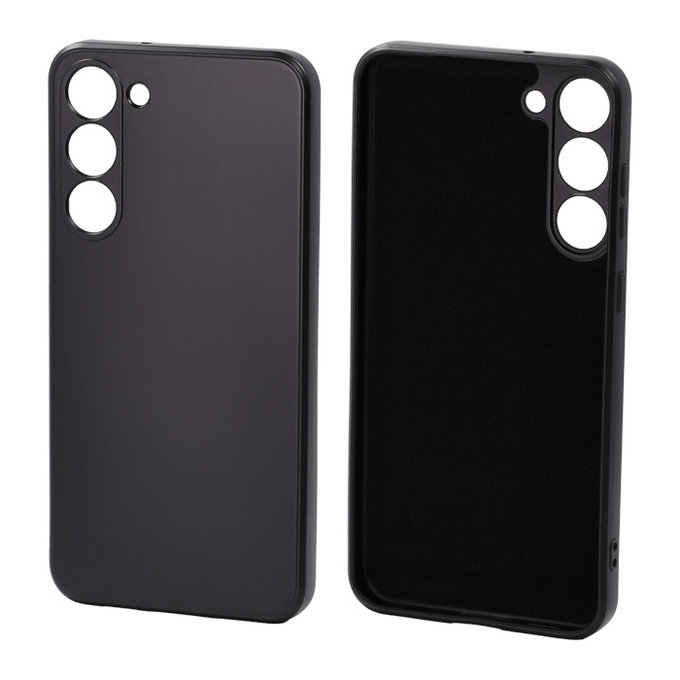 FixPremium - Coque en caoutchouc pour Samsung Galaxy S23 Plus, noir