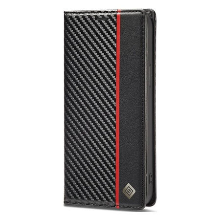 FixPremium - Étui Carbon Wallet pour Samsung Galaxy S22, noir