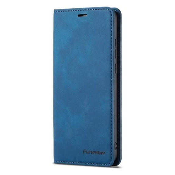 FixPremium - Étui Business Wallet pour iPhone 14 Plus, bleu