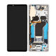 Sony Xperia 1 V - Écran LCD + Ecran Tactile + Cadre (Silver) - A5060571A Genuine Service Pack
