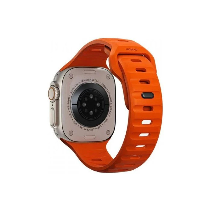 FixPremium - Bracelet Sport Silicone pour Apple Watch (42, 44, 45 & 49mm), orange