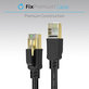 FixPremium - Câble Ethernet - RJ45 / RJ-45 (1m), noir