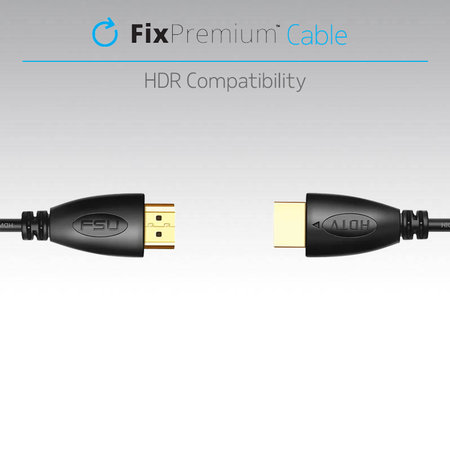 FixPremium - Câble HDMI / HDMI, HDMI 2.0 (1m), noir