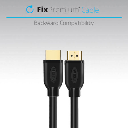 FixPremium - Câble HDMI / HDMI, HDMI 2.0 (1m), noir