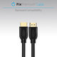 FixPremium - Câble HDMI / HDMI, HDMI 2.0 (1m), noir