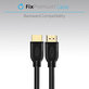 FixPremium - Câble HDMI / HDMI, HDMI 2.0 (1m), noir