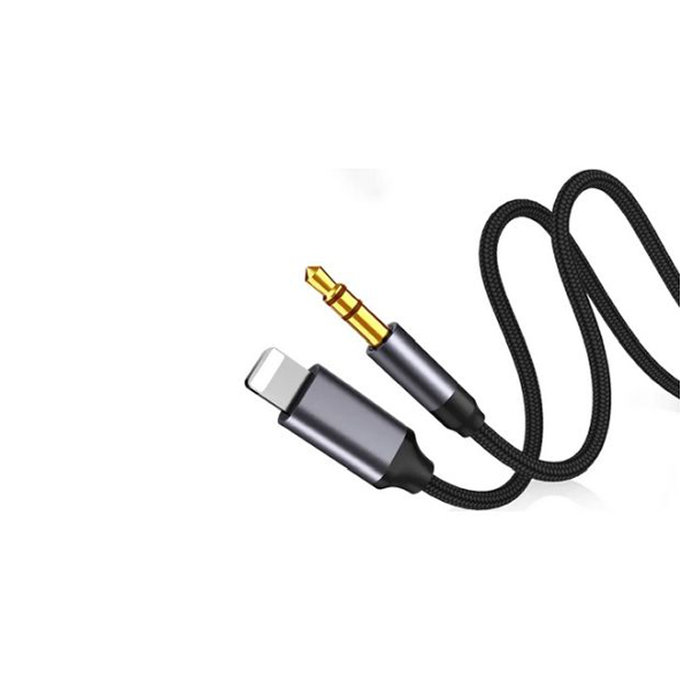 FixPremium - Câble USB-C / Jack 3,5 mm (1 m), noir