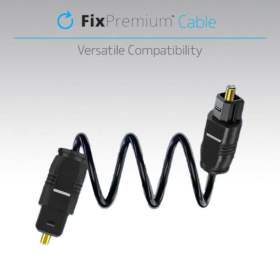 FixPremium - Câble audio optique (1m), noir