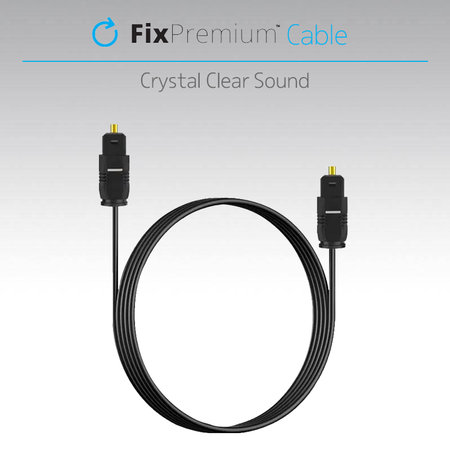 FixPremium - Câble audio optique (1m), noir