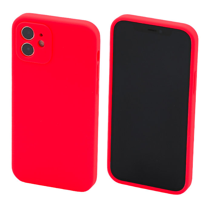 FixPremium - Coque en silicone pour iPhone 11, rouge
