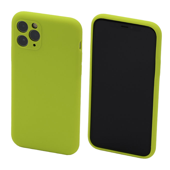 FixPremium - Coque en silicone pour iPhone 11 Pro, vert fluo