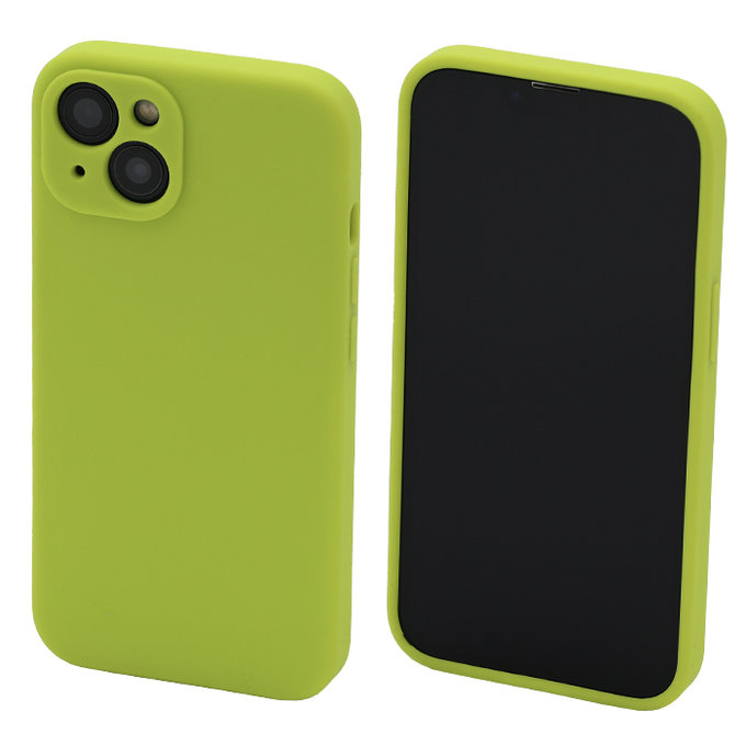 FixPremium - Coque en silicone pour iPhone 13, vert fluo