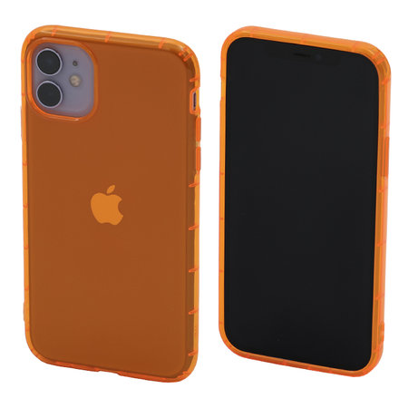 FixPremium - Coque transparente pour iPhone 11, orange