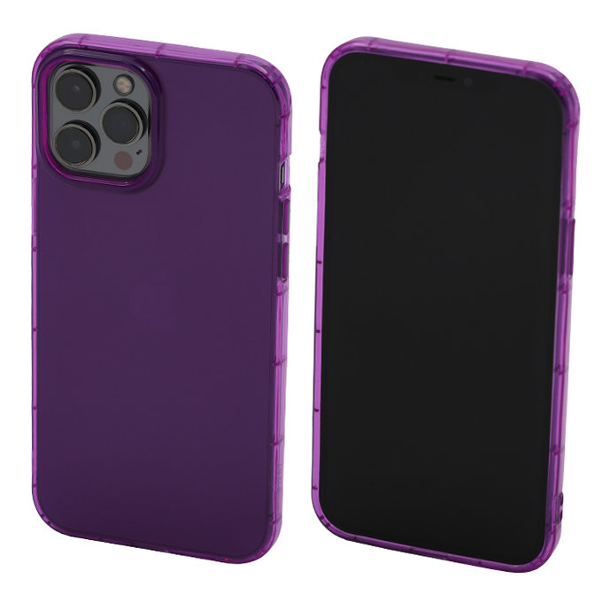 FixPremium - Coque transparente pour iPhone 12 Pro Max, violette